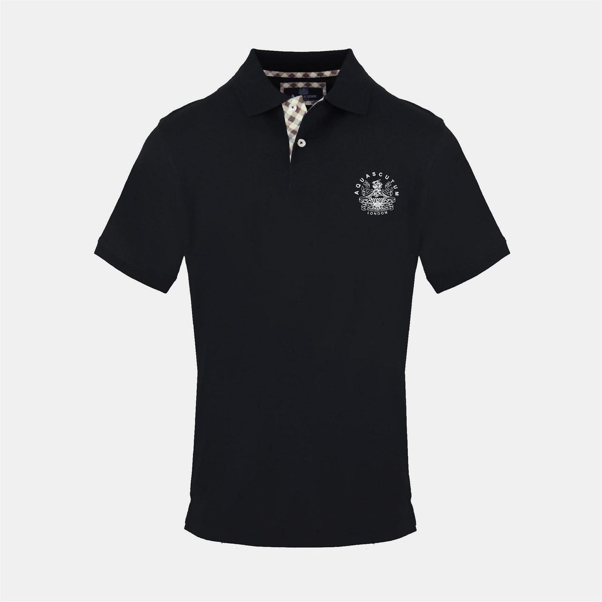 Aquascutum Collared Neck Short Sleeve Polo Shirt